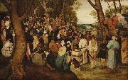 Pieter Brueghel the Younger The Preaching of St. John the Baptist. painting